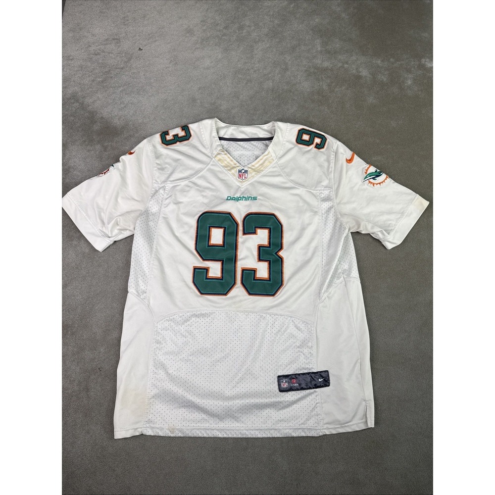 Nike Men's Miami Dolphins Ndamukong Suh #93 white game jersey